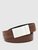 Light Brown Leather Reversible Belt