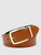 Gold Leather Reversible Belt