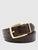 Gold Leather Reversible Belt