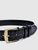 Plaid Strap Antique Brass Buckle Belt