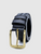 Plaid Strap Antique Brass Buckle Belt