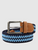 Braided Elastic Cross Buckle Belt